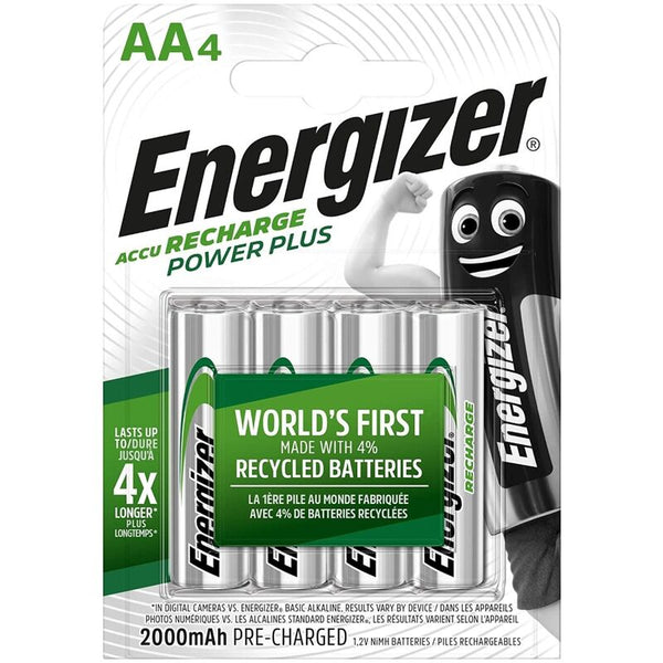 Energizer - Oppladbare batterier AA4 Blister 4