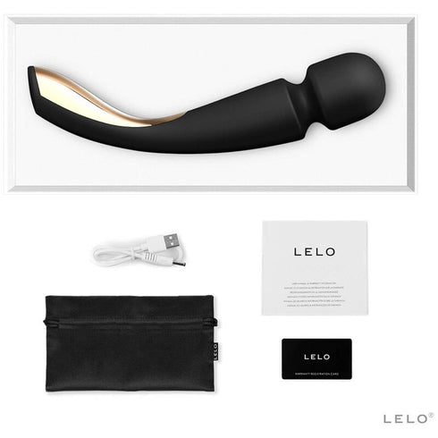 Lelo - Smart Medium Wand 2 Black Massasjeapparat