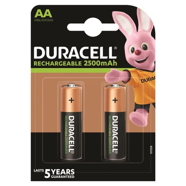 Duracell – Oppladbart batteri HR6 AA 2500 mAh 2-pakning
