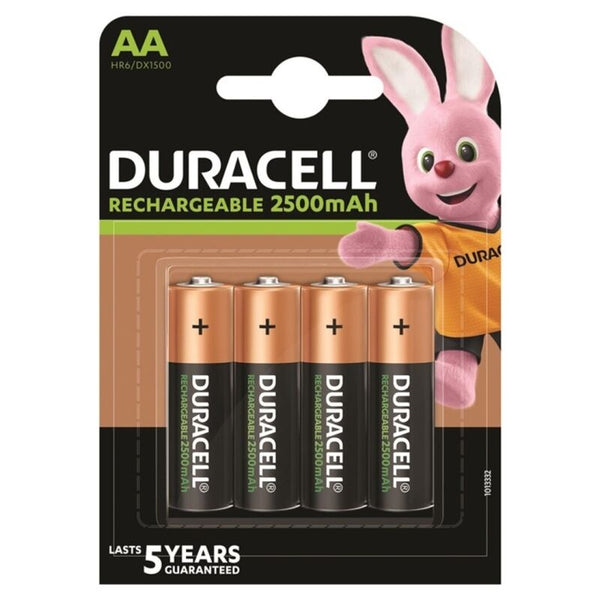Duracell - Oppladbart Batteri Hr6 Aa 2500mah 4 Enheter