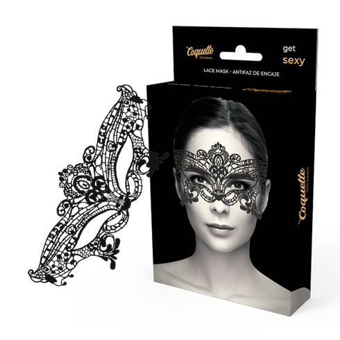 Coquette Chic Desire - Lace Mask Black