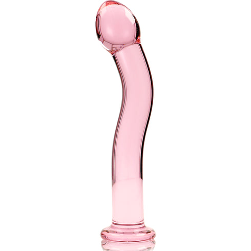 Nebula-serien från Ibiza - MODel 18 Dildo Borosilikatglas Rosa 18,5 cm -o- 3,5 cm