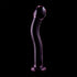Nebula-serien från Ibiza - MODel 18 Dildo Borosilikatglas Rosa 18,5 cm -o- 3,5 cm