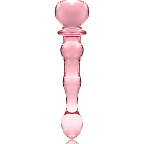 Nebula-serien från Ibiza - MODel 21 Dildo i borosilikatglas rosa 20,5 cm -o- 3,5 cm
