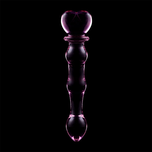 Nebula-serien från Ibiza - MODel 21 Dildo i borosilikatglas rosa 20,5 cm -o- 3,5 cm