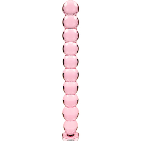 Nebula-serien från Ibiza - MODel 22 Dildo i borosilikatglas rosa 21,5 cm -o- 2,5 cm