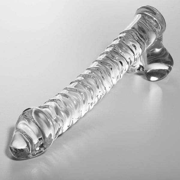 Nebula-serien från Ibiza - MODel 23 Dildo Borosilikatglas Klar 21,5 cm -o- 4 cm