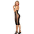 Subblime - 952310 Long Black Fishnet Dress One Size