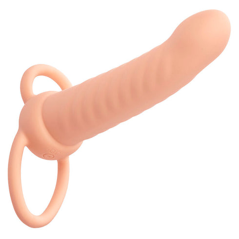 Calexotics - Maxx Ribbed Dual Penetrator 10 vibrasjoner Flesh