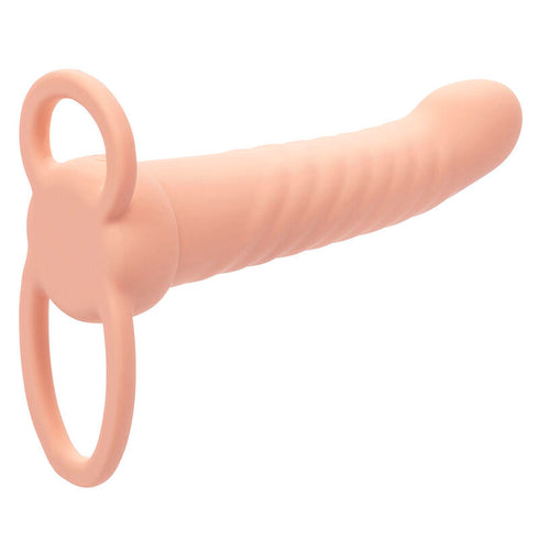 Calexotics - Maxx Ribbed Dual Penetrator 10 vibrasjoner Flesh