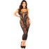 Leg Avenue - Seamless Fitted Long Dress Black One Size