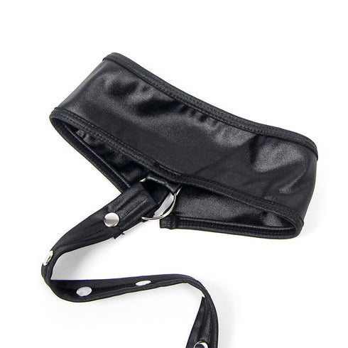 SubbliMe - 954406 Leather Bondage DreSs Black s/m