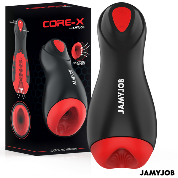 Jamyjob - Core-X Automatisk Masturbator 5 Sug- og Vibrasjonsmoduser