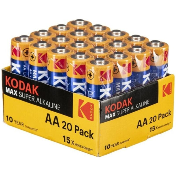Kodak - Max alkaliske batterier AA LR6 pakke*20 batterier
