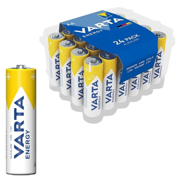 Varta - Energy alkaliske batterier AA LR6 pakke med 24 batterier