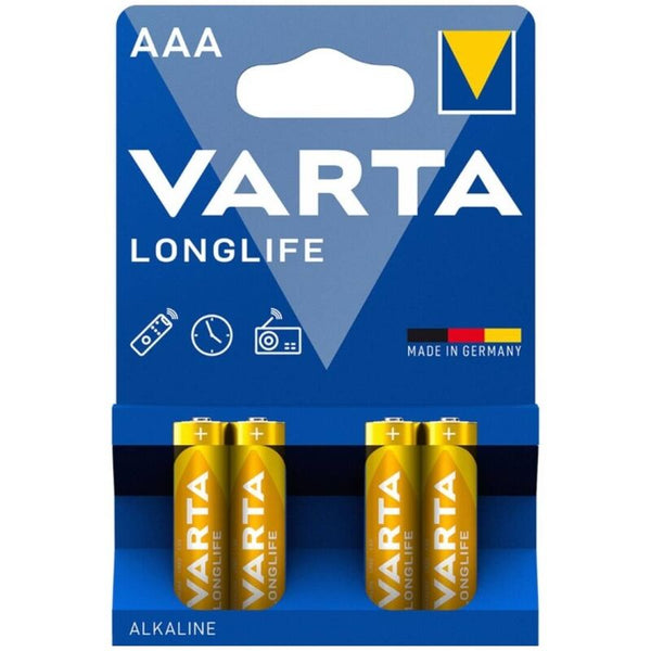 Varta - Longlife Alkaline AAA-batteri LR03 Blister*4