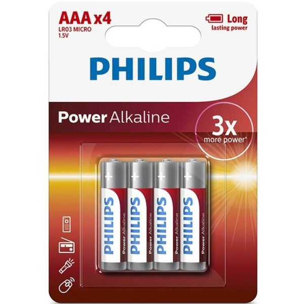 Philips – Power Alkaline AAA-batteri LR03 blister*4