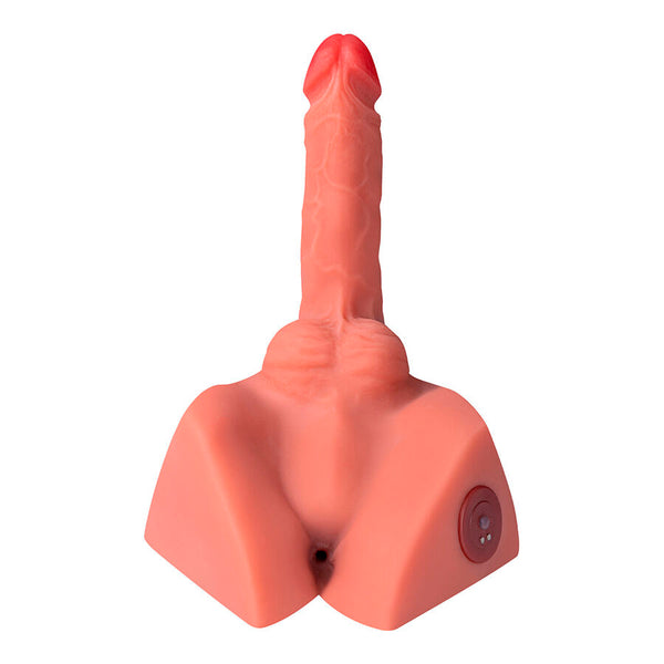 Xise – Michael realistisk dildo og anus-masturbator med skyvefunksjon, 15 cm