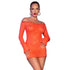 Chilirose - Cr 4859 Orange Mini Dress M