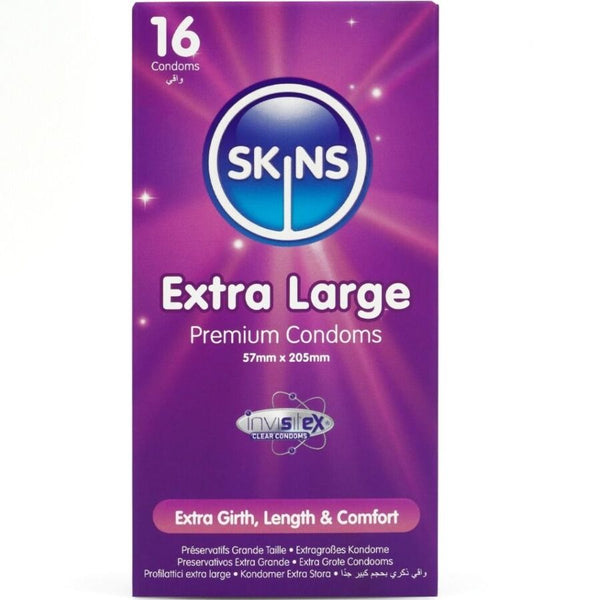 Skins - Extra Stora Premium Kondomer Paket 16
