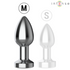 Intense - Vibrating Metal Anal Plug With Led Lights And ReMote Control - Size m