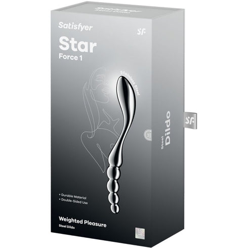 Satisfyer - Star Force 1 Dubbelsidig Dildo i Rostfritt Stål