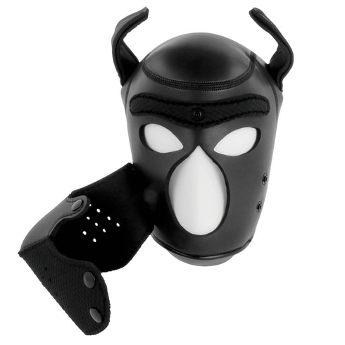 Darkness - Neoprene Dog Mask With ReMovable Muzzle m