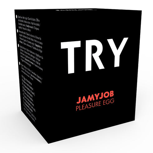 Jamyjob - Egg Masturbator Sort Versjon Diskret