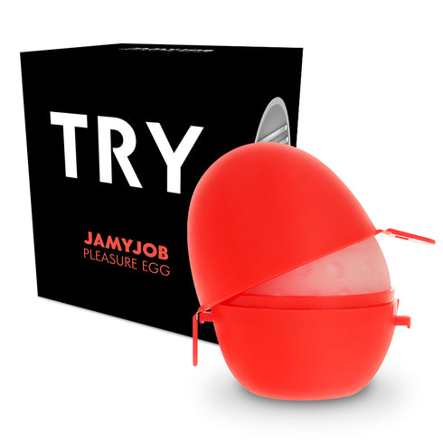 Jamyjob - Egg Masturbator Sort Versjon Diskret