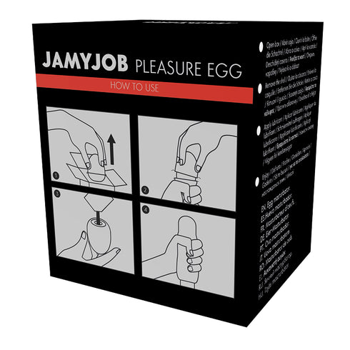 Jamyjob - Egg Masturbator Sort Versjon Diskret