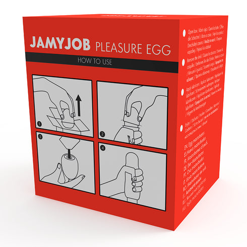 Jamyjob - Egg Masturbator Rød Versjon Diskret