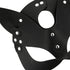 Coquette Chic Desire - Vegan Leather Mask With Bunny Ears